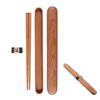 Natural Wood Chopsticks Japanese Style Chopstick Box Set Wooden Antibacterial Bento Dining Use Chinese Cuisine Portable Cutlery (Cherry Wood)