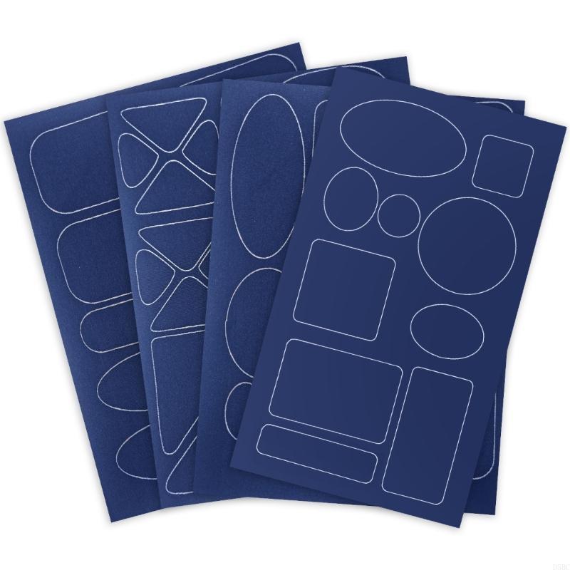 4 Pcs Down Jackets Repair Patches Waterproof Adhesive Fabric Patches for Outdoor Winter Clothing Jackets Sleep Bags