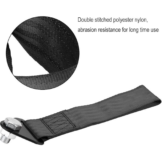 Racing Tow Strap, Racing Car Tow Rope, Universal High Strength Strap Rope with 10,000 Recovery JDM Tow for Front Rear Bumper Towing Hook Red lbs Good