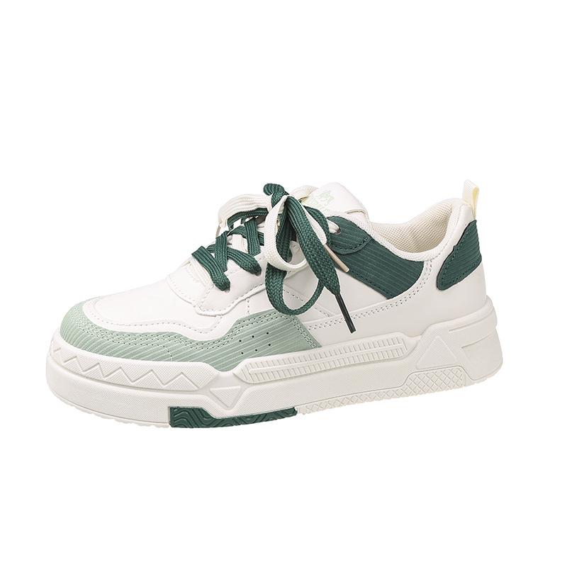 

Универсальные белые туфли на толстой подошве, детская весенне-осенняя новая мода, универсальные туфли для спорта и отдыха на доске 40 зелёный