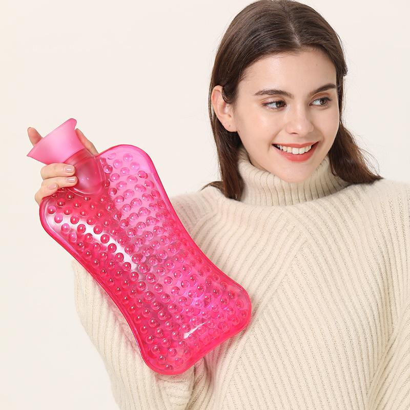 Hot Water Bag Pain Relief Hot Pack Period Cramp Relief Bag for Period Cramp 2L Hot Compress Neck Shoulder Stomach Warm Water Bag