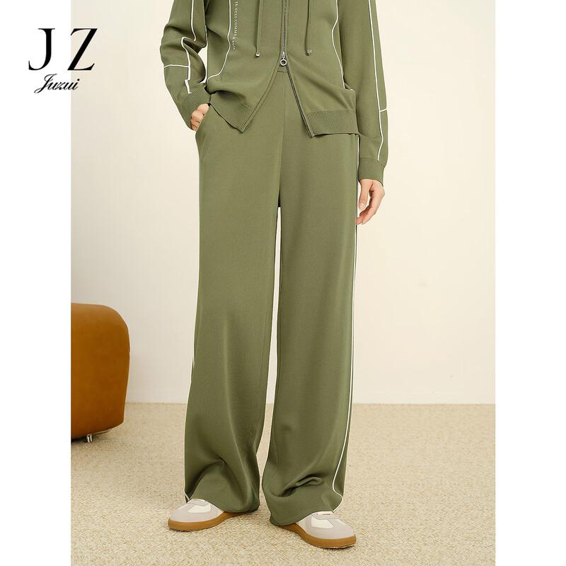 JUZUI Women s Minimalist Casual Loose Straight-Leg Long Pants L
