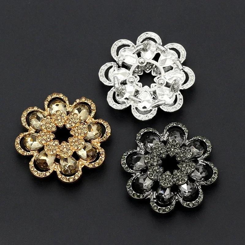 1pcs Metal Buttons For Women White Shirts Decorative Clothing Diy Crafts Supplies Garments Sewing Accessories