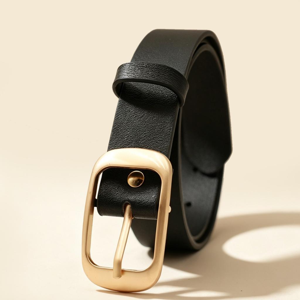 Internet celebrity popular fashion versatile women's belt simple style high sense pin buckle belt women's decorative jeans belt