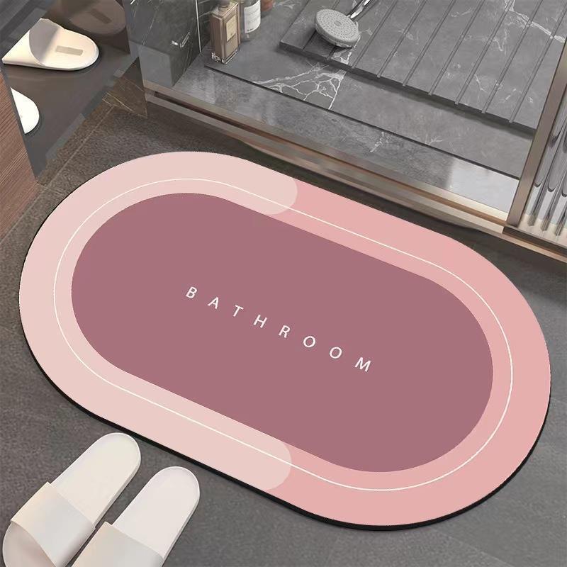 Diatomaceous Earth Quick-Dry Non-Slip Bathroom & Kitchen Mat Set