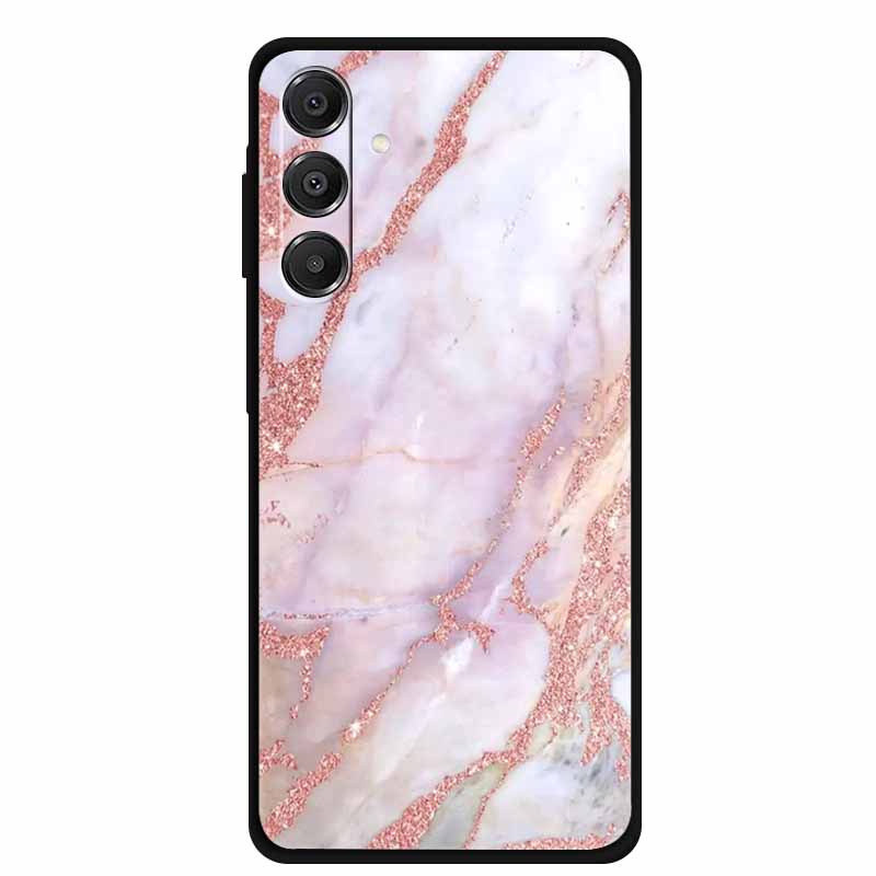 For Samsung Galaxy A14 A15 A16 5G Case Marble Soft TPU Phone Back Cover For Samsung A14 A15 4G Shockproof Silicone Painted Coque