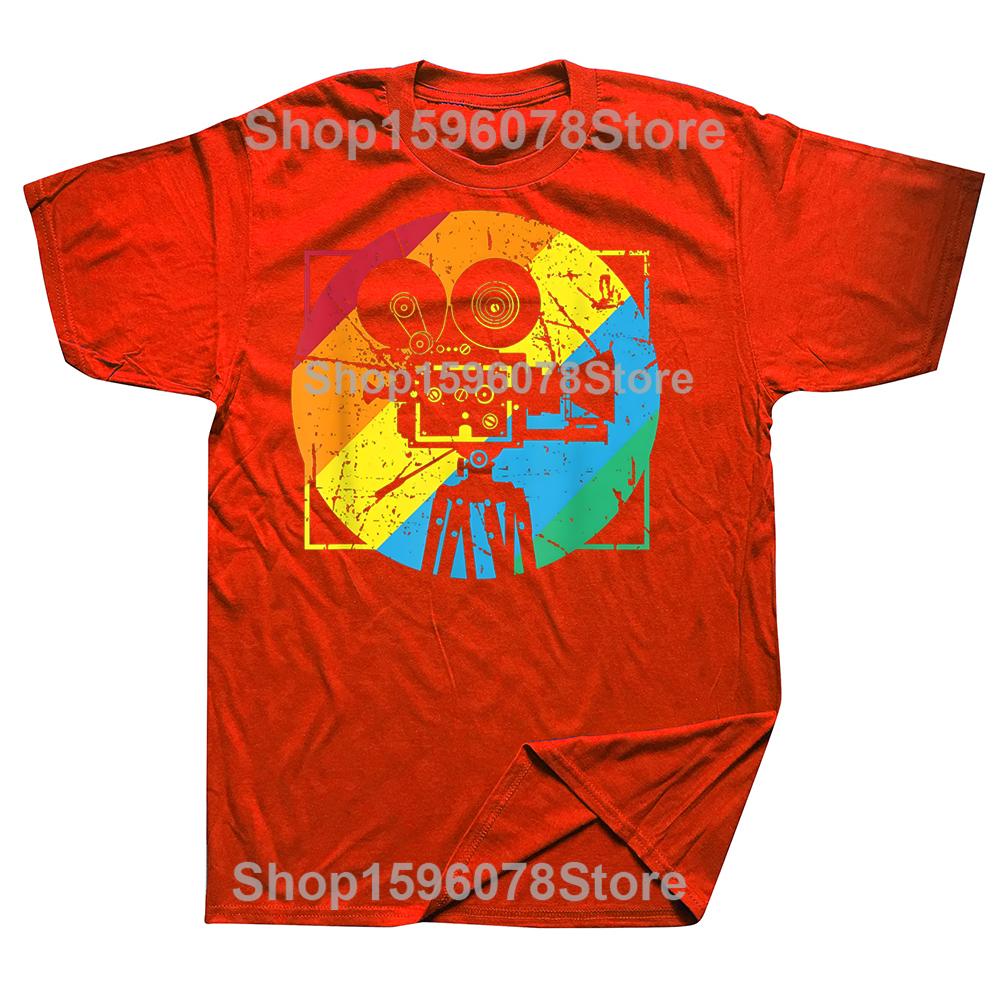 Vintage Camera Crew Classic T-Shirt Summer Men Women Clothing Fashion T Shirts Cotton Short Sleeve Oversized Loose T-shirt Tops S