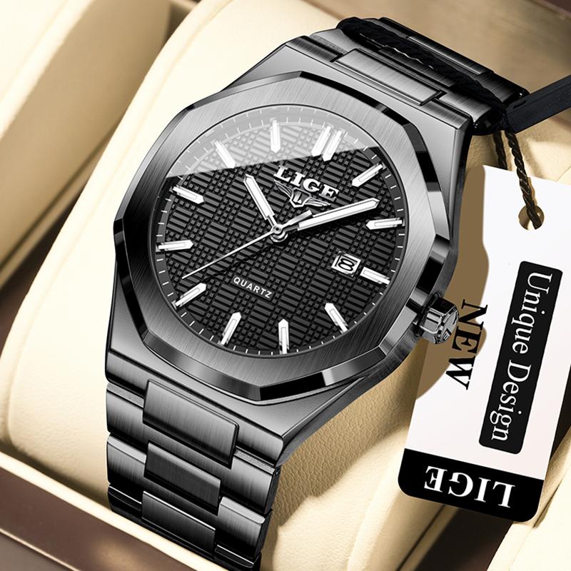 Quartz Watches For Men Fashion Business Date Chronograph Clock Male Outdoor Sport Waterproof Luminous Man Wristwatch