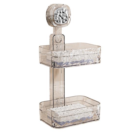 Suction Cup Soap Dish with Drain Holes Strong Load-bearing Easy to Install