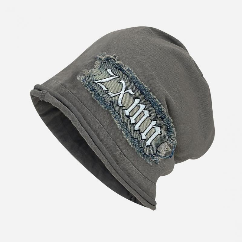 Spring Summer Hats For Women Beanie Vintage Embroidery Punk Baggy Cap Fashion Accessories Headwrap
