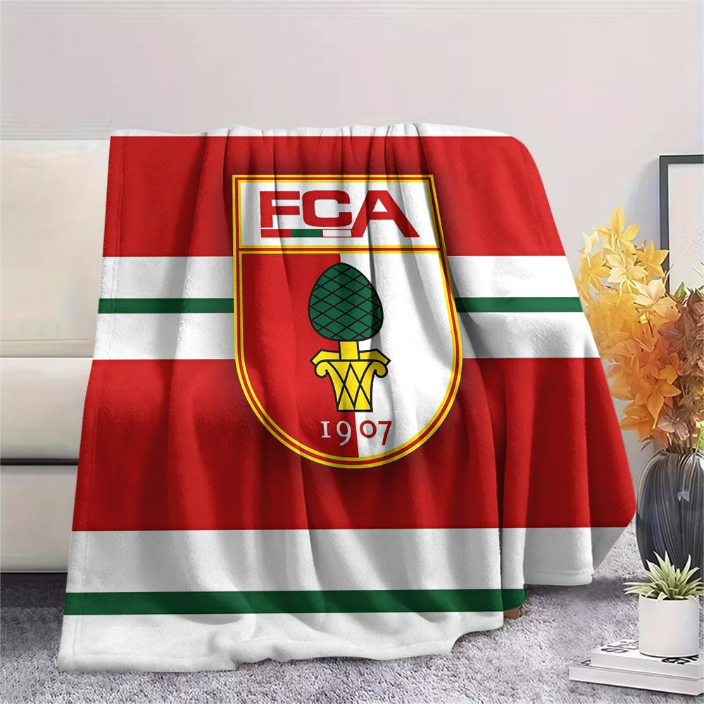 FC Augsburg Flannel Blanket, High quality Comfortable for All Seasons, Home Decor, Warmth and Comfort