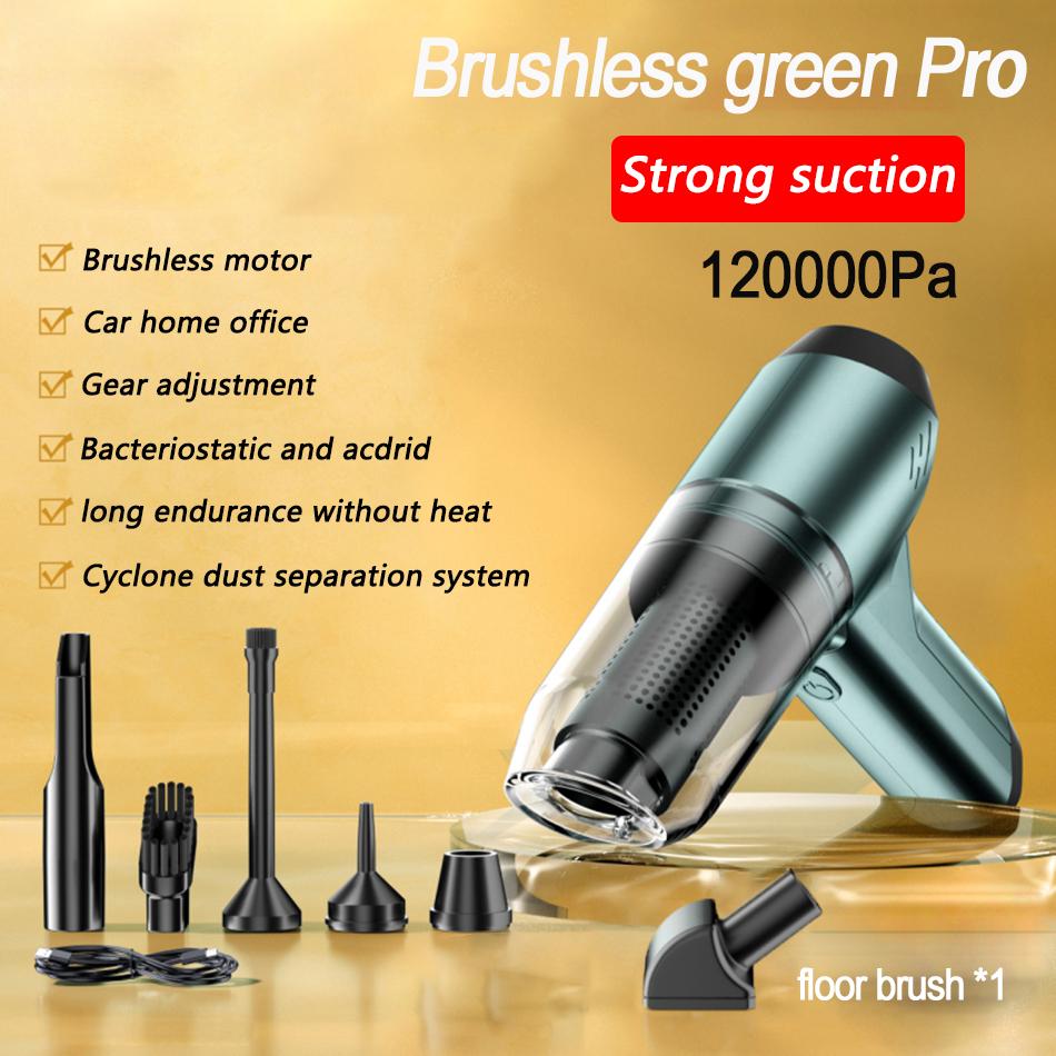 185000Pa 3-in-1 Cordless Vacuum Cleaner Strong Suction Handheld Portable Floor Brush Car Appliance
