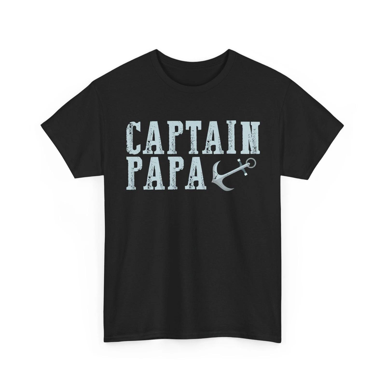 Boating Captain Papa Shirt, Captain of the Boat Father Men T shirt M