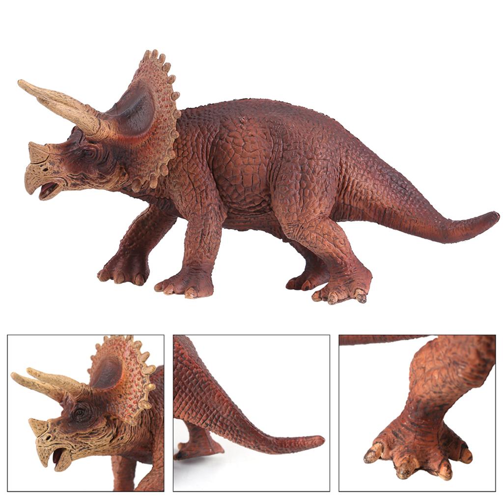 Realistic Triceratop Dinosaur Animal Model Figure Kids Early Educational Toys Gift