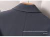 Women's Gray Blazer Jacket and Pants Two-Piece Set for Early Autumn 2025 - Petite Casual Suit
