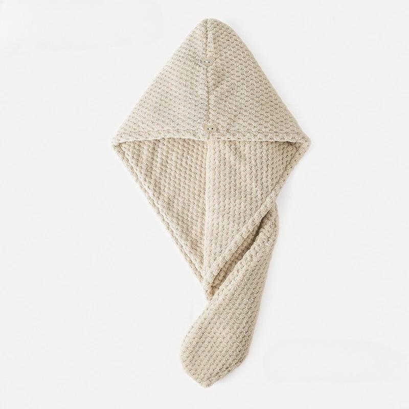 Hair Drying Cap Women's Water Absorbent Pineapple Coral Fleece Hair Drying Towel Long Hair Thickened Shower Cap Wrap Turban