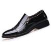 Marke Herren Business Lederschuhe Mode Spitzschuh Rutschfest Oxford Kleiderschuhe Herrenschuhe Klassischer Reißverschluss Lässige Laufschuhe 38-48