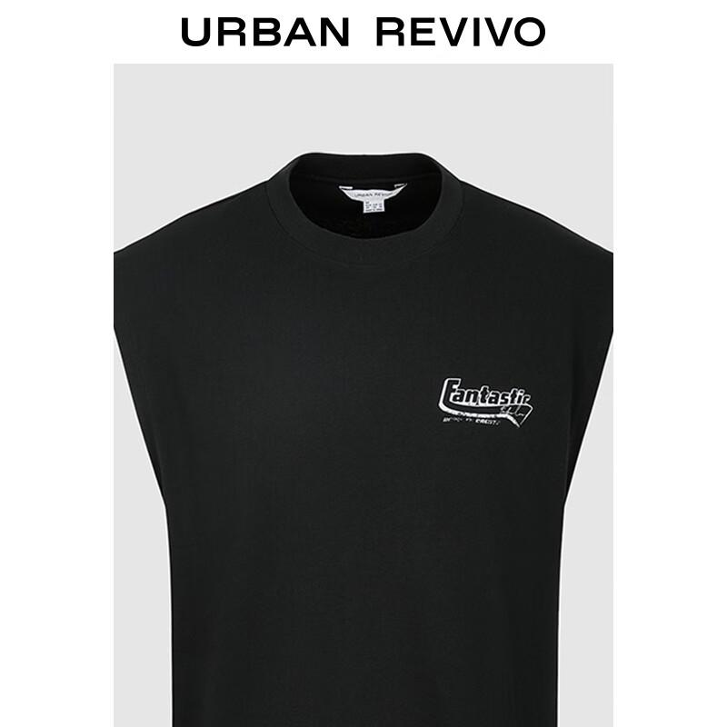 UR Men's Distressed Graphic Cotton Round Neck Vest