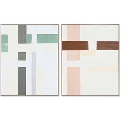 Tablo - HOME ESPRIT - Kentsel - Çok Renkli - 2 adet - 82,2 x 4,5 x 102 cm