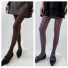 Women Vintage Sweet Girls Slimming Pantyhose Stockings Dark Floral Patterned Opaque Silky Skinny Tights Leggings Hosiery