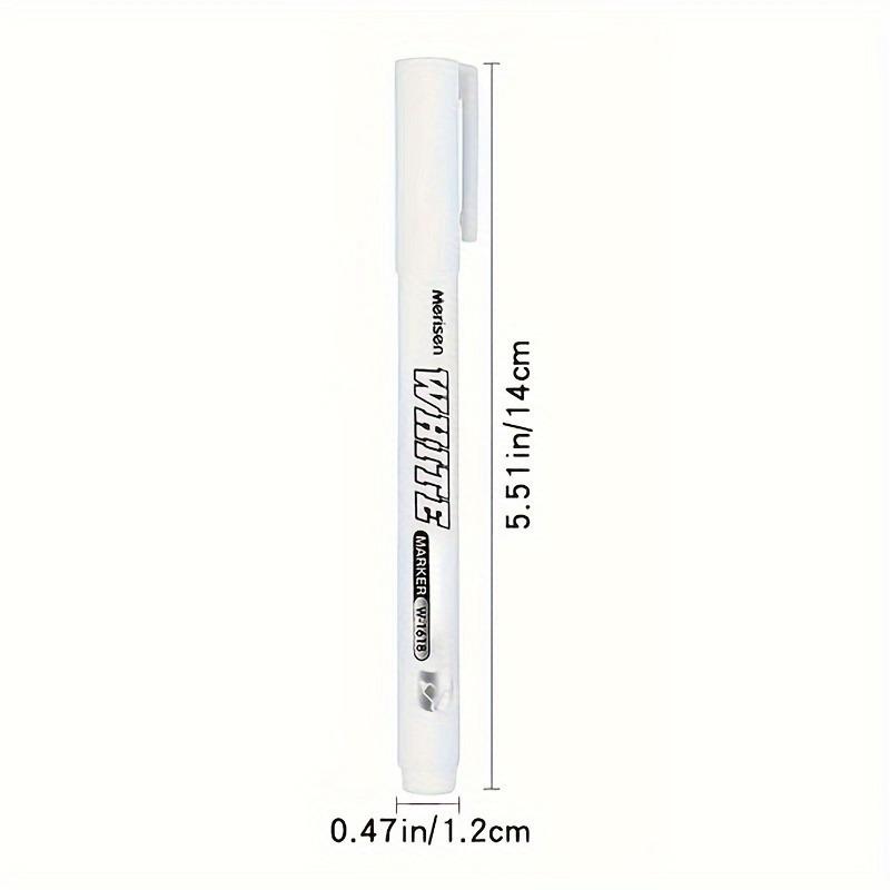 10pcs Waterproof White Paint Marking Pen | Suitable for DIY, Graffiti, Wood, Glass, Painting, Faux Leather, and Ledger
