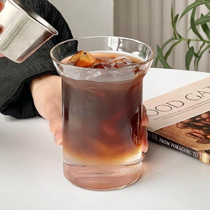 Tazza in Vetro Borosilicato a Bocca Larga per Caffè, Acqua e Tè - Leggera e Resistente al Calore
