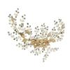 Handmade Crystal Bridal Hair Accessories Gold Leaves Wedding Pearl Headband Hair Clips Metal Barrettes for Girls