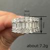 Classic Copper Alloy Zircon Ring Ladies Jewelry Wedding Promise Party Gift