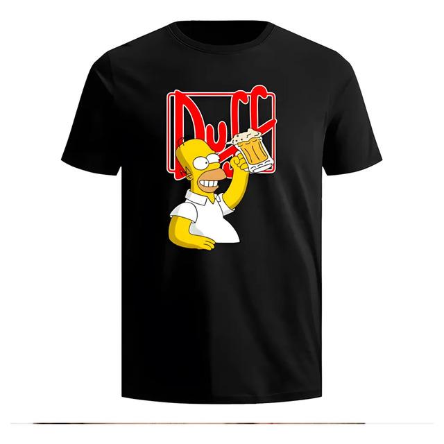 Playera Los Simpsons Homero Bart Duff Algodon Unisex S