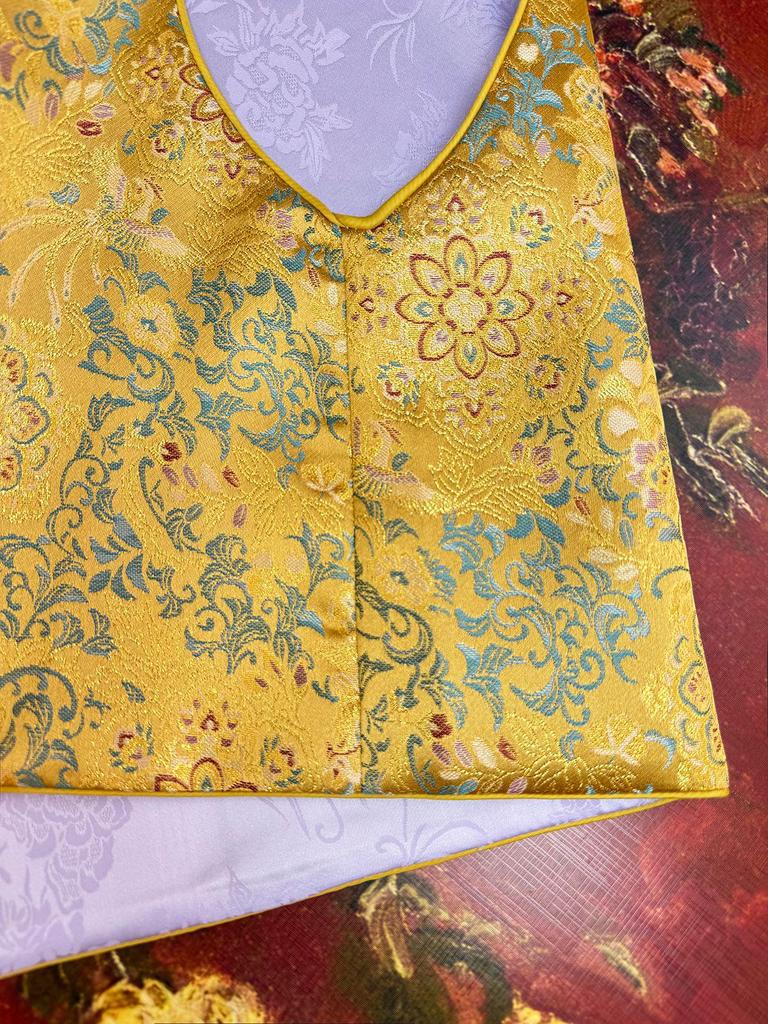 2025 Early Autumn New Chinese Style Jacquard Stand Collar Retro Slimming Casual Vest
