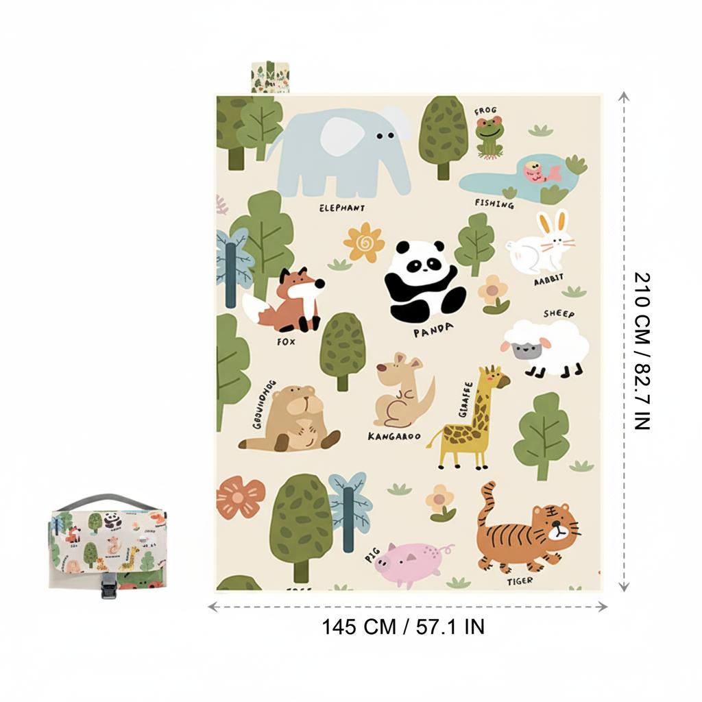 Mini Picnic Mat Portable Waterproof Moisture Proof Camping Mat for Outdoor Hiking Beach and Park Use