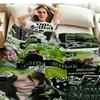 1PC Billie Eilish Custom Name Patterned Flannel Blanket Suitable For All Seasons for Home Decor Warmth and Comfort Gifts Holiday Present