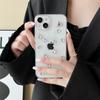 The Wind Is Small And Fresh, And The Epoxy Mobile Phone Case Is Suitable For Iphone16 Rhinestones, Apple 15 Gemstones, 14 Transparent 13