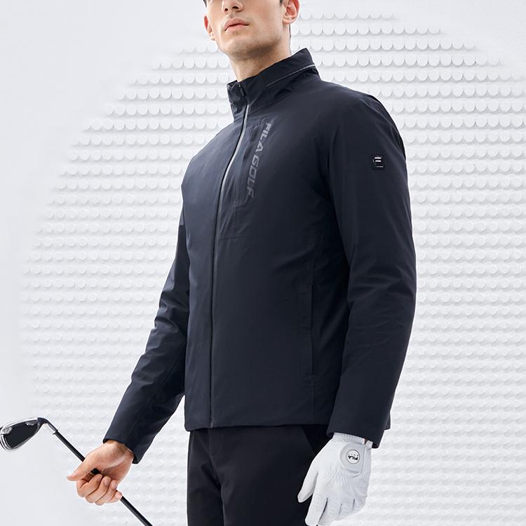 New FILA Athletics Down Jacket Men's Pitch Black A11M245906FBK