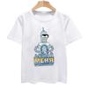 POSTER RETRO GESCHENK KUNST UK Streetwear Sommer Kurzarm T-Shirt Lustiges T-Shirt KILL ALL HUMANS T-SHIRT BENDER ROBOTER BIER FILM FERNSEHEN T-SHIRT
