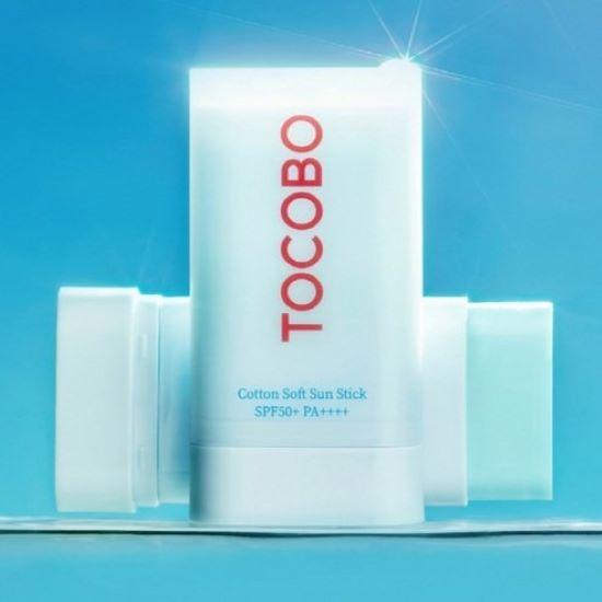 Tocobo Cotton Soft Sun Stick SPF50+ PA++++ 19g + Cica Calming Sun Serum SPF50+ PA++++ 10ml Set