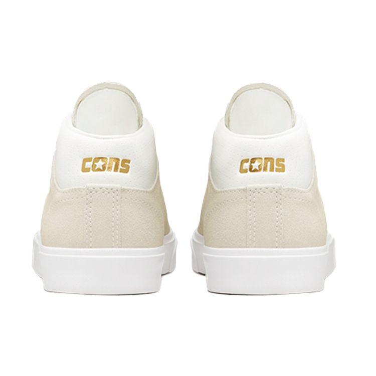 Converse Louie Lopez Pro Casual Slip Resistant Durable Mid Top Skate Shoes Unisex Skate Shoes Off-White 171332C