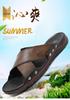 Men's Trendy Plus Size Genuine Leather Sandals - Soft Sole/Surface, Indoor/Outdoor, Spring/Summer Collection