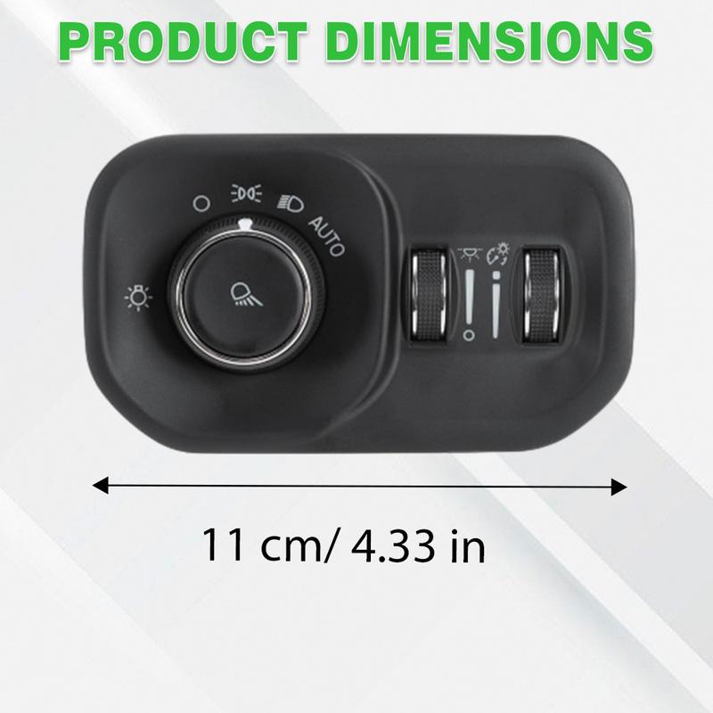 Headlight Dimmer Switch 7 P Plastic Black for Ram 2500 – –2024 68401933AA 68401933AB