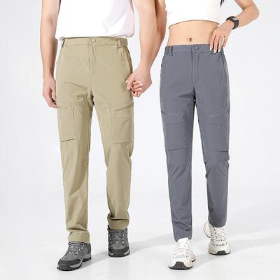 Unisex Szybkoschnące Lekkie Letnie Spodnie Cargo – Oddychające, Wodoodporne, Krój z Prostą Nogawką na Zajęcia na Świeżym Powietrzu