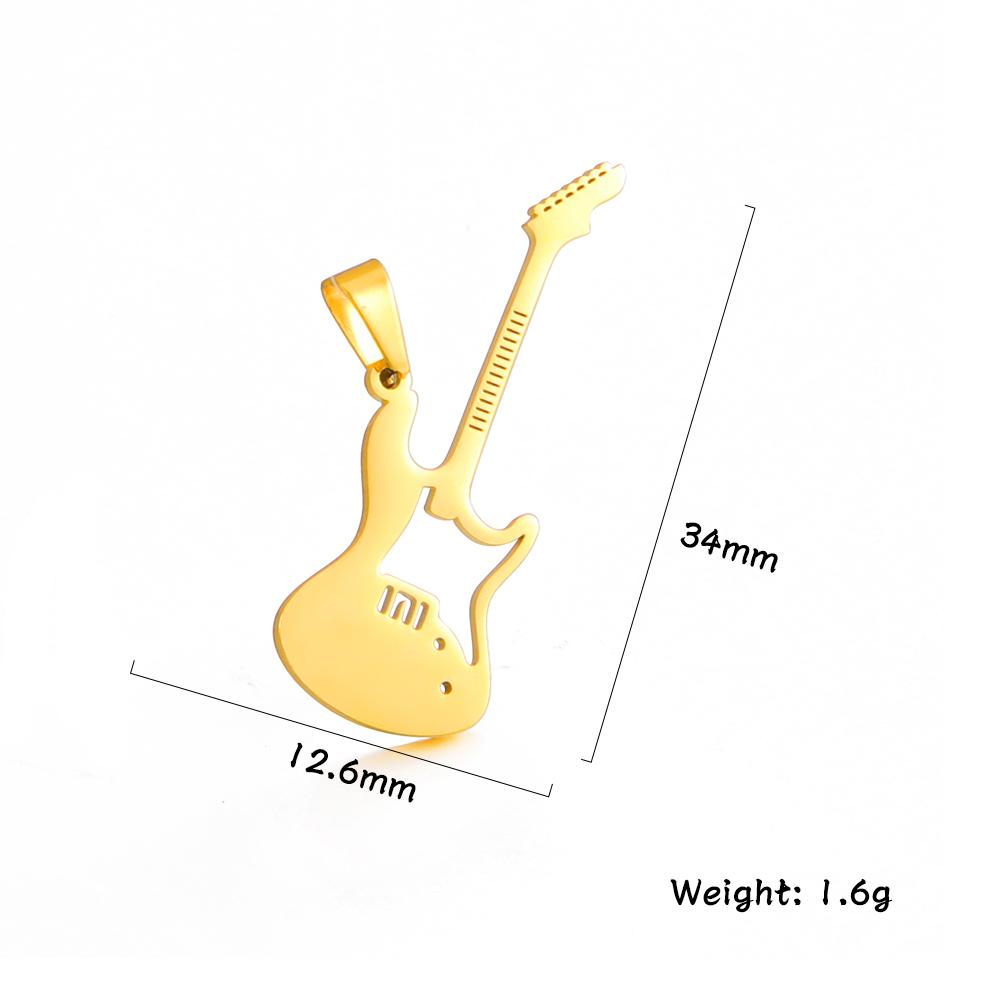 Teamer 5 Stück/Los Musiknote Musikinstrument Anhänger Edelstahl Charms Für Halskette Armband Herstellung Schmuck Großhandel Neu