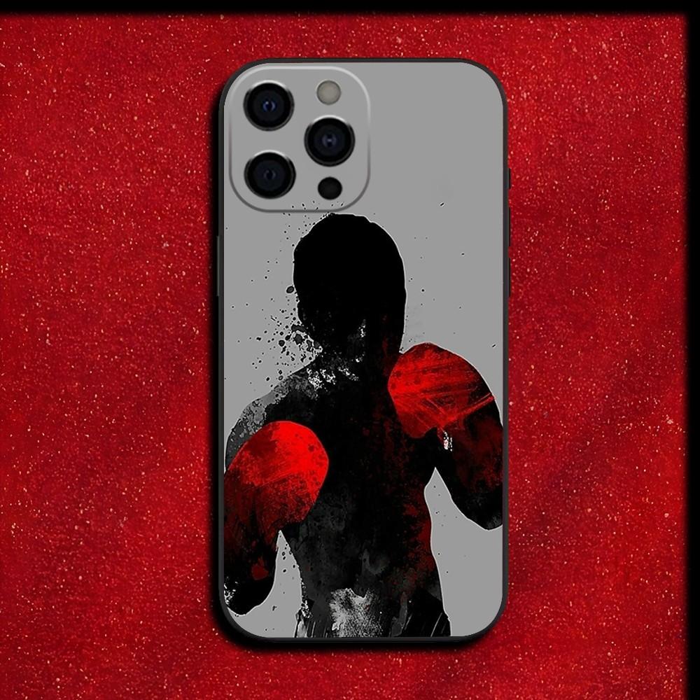 Boxing Gloves Phone Case For iPhone 16,15,14,13,12,11,Pro,X,XS,Max,XR,Plus,Mini Soft Black Cover