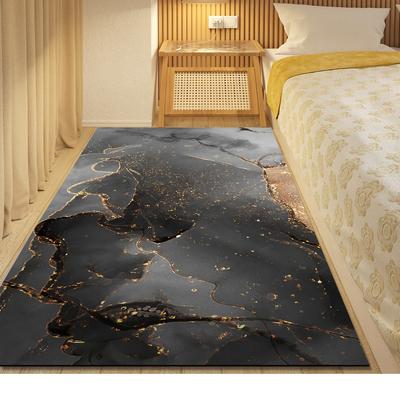 Luxusní šedý a zlatý mramorový potisk Kuchyňská podložka Měkká zesílená kuchyňská podložka Vodotěsná Protiskluzová Protiskluzová Podložka proti oleji Podložka