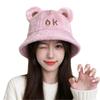 Thickened Plush Bucket Hat Windproof Beanies Hat Fashion Winter Hat  Outdoor
