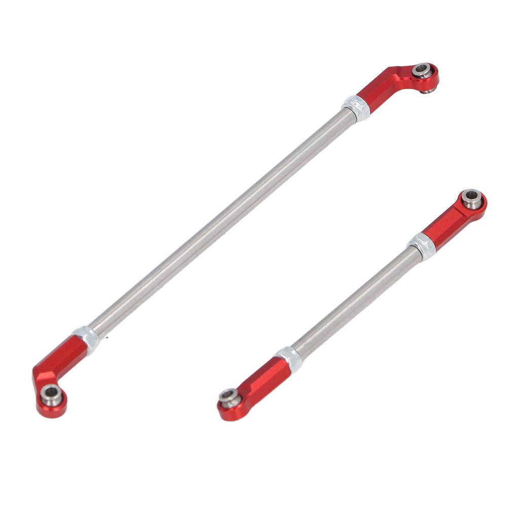 RC Linkage Links Rod Set 104mm Steering Pullrod Servo Rod 7mm Ball Head Set for 1 10 VP F10 Phoenix Axle Bridge Red