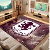 Aston Villa Voetbal Print Kristal Fluweel Tapijt, Comfortabel Waterabsorberend Antislip Binnen Vloerkleed