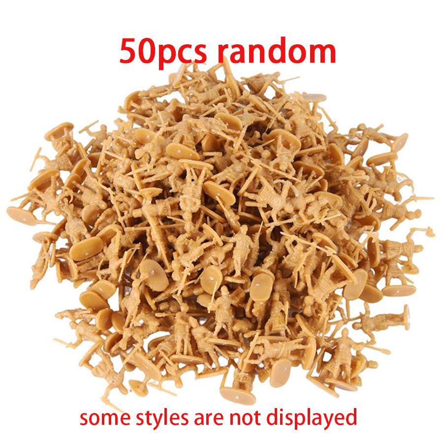 50/100pcs Mini Medieval Soldier Model for Military Game Simulation War History Lovers Collection Party Supplies Desk Decor XJM