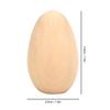 10pcs Lightweight Faux Eggs Not Easily Broken Wooden Craft Eggs  Family Decoration