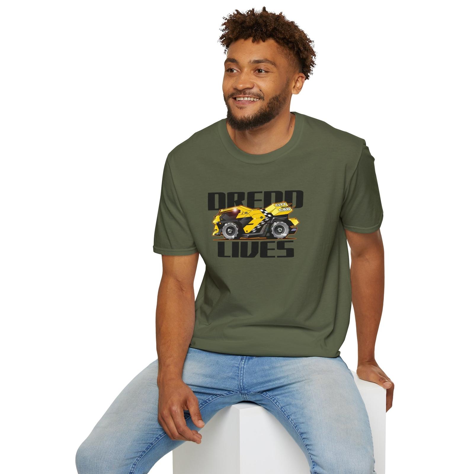 JUDGE DREDD Taxi Cab Movie Car Dredd Lives Unisex T-Shirt Multiple Colors XXL