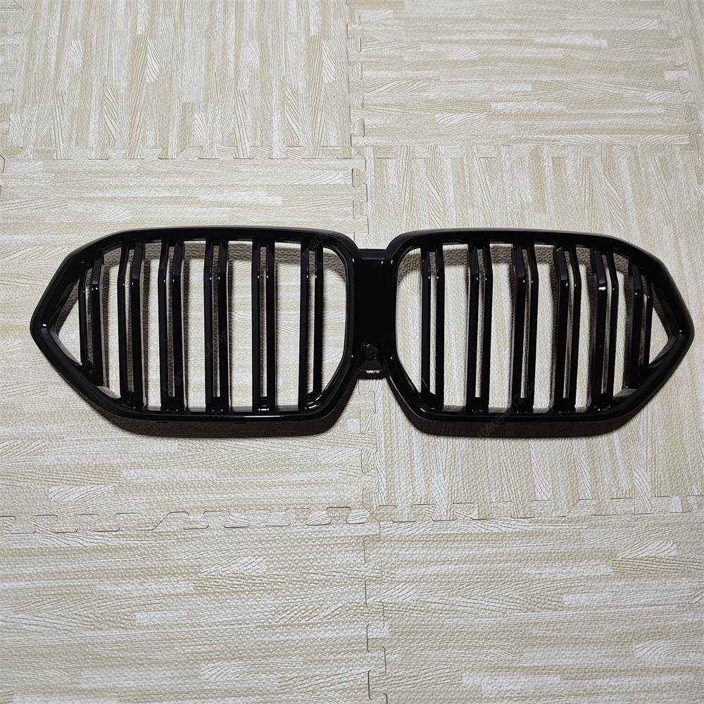 For BMW X6 G06 M50i M50d X6M F96 2019-2025 Front Bumper Grille Grill Single/Double Slat M Style Gloss Black Front Kidney Tuning